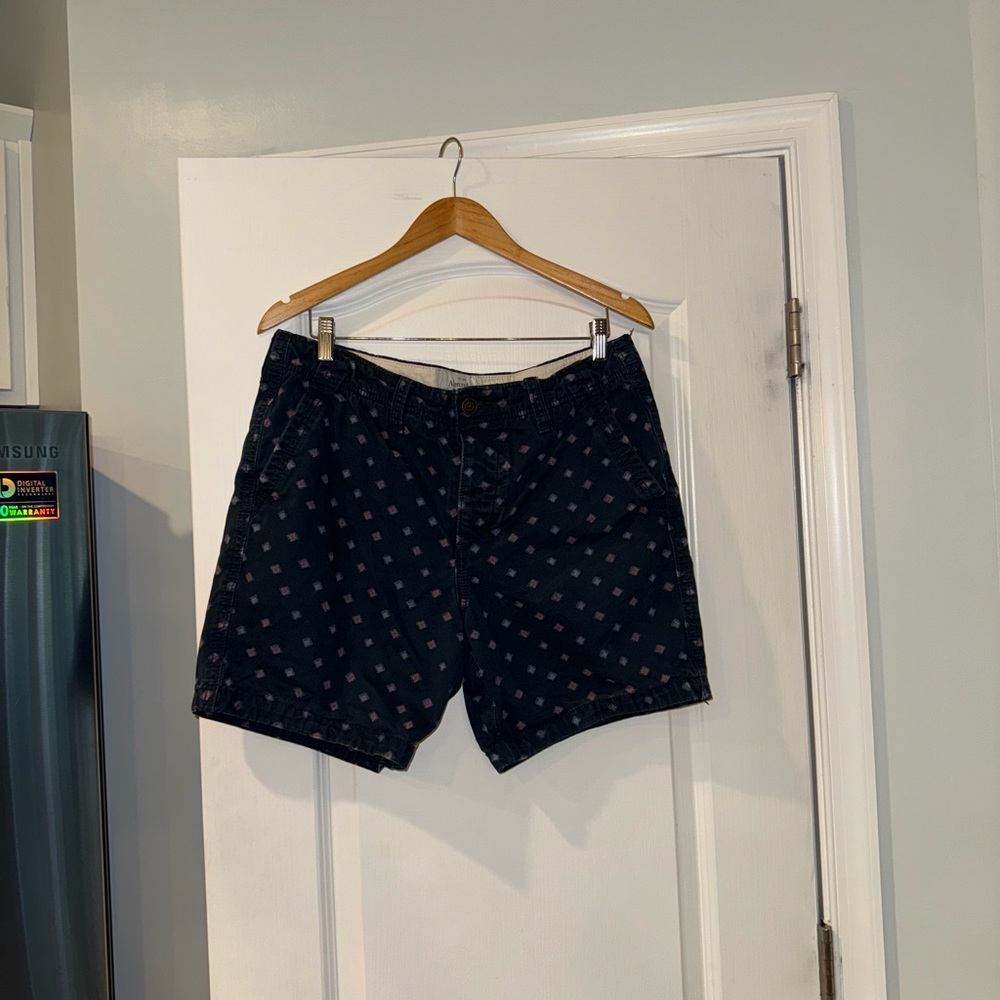 Abercrombie & Fitch Blue Flat Front Shorts